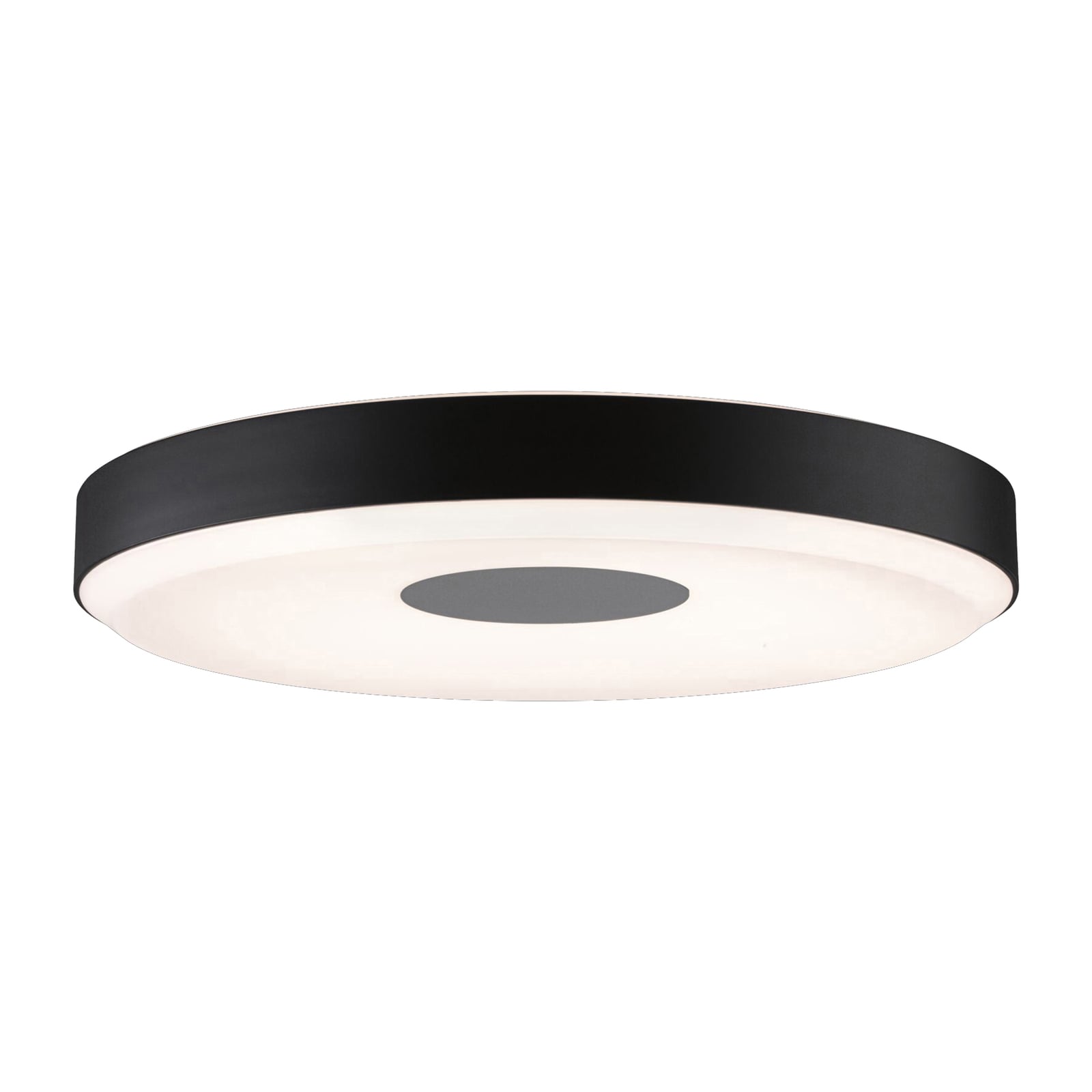 LED taklampe Puric Pane II dimbar svart Ø40 cm 23W forfra