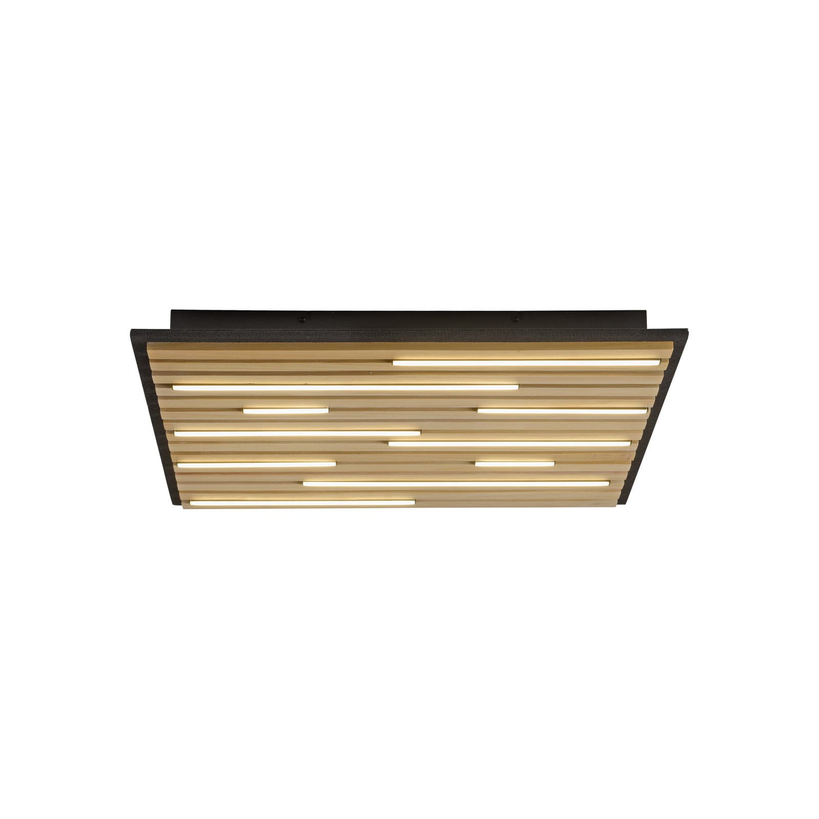 Montert LED taklampe Q-Akustik tre 62x62 cm dimbar CCT Zigbee i stue