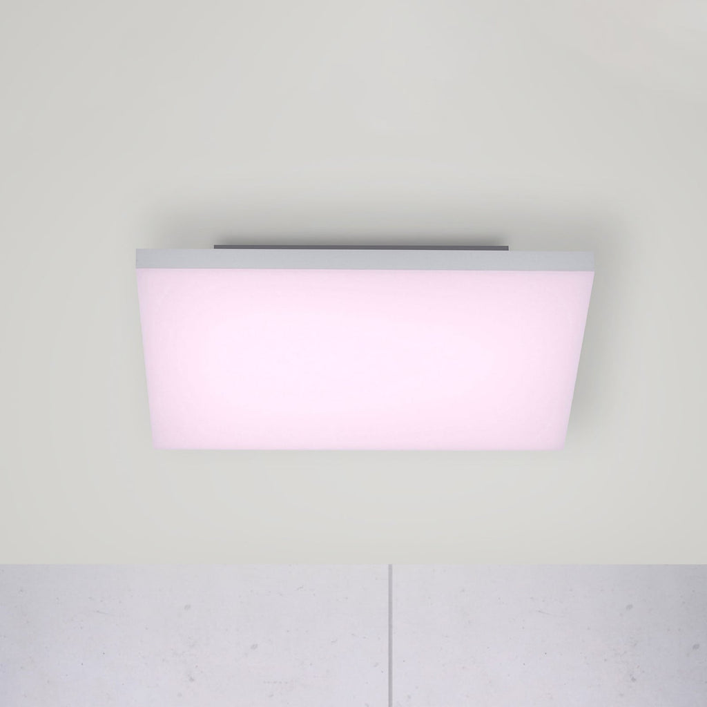 LED taklampe Q-FRAMELESS RGBW dimbar 45x45 cm 26W forfra