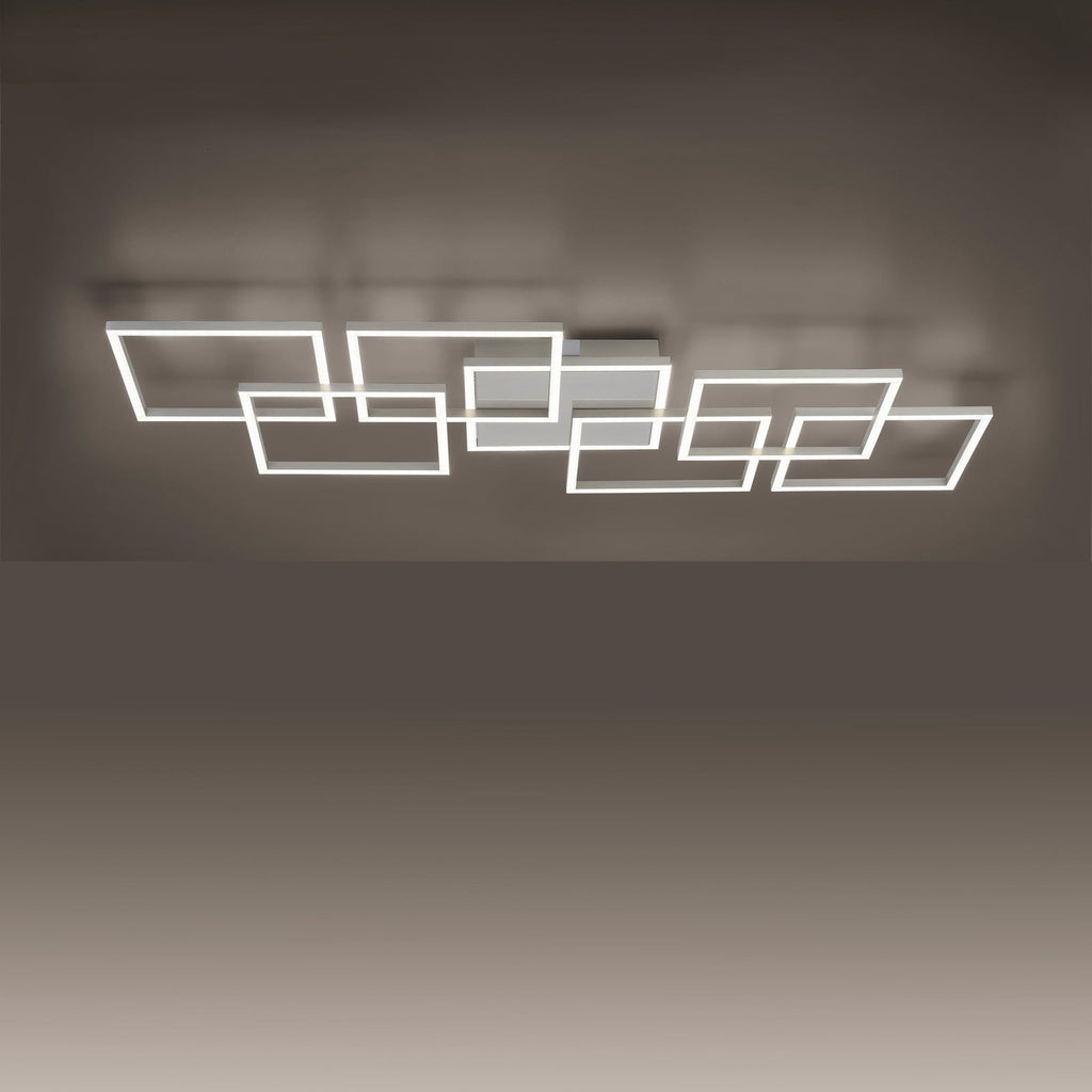 LED taklampe Q-INIGO dimbar CCT aluminium med fjernkontroll