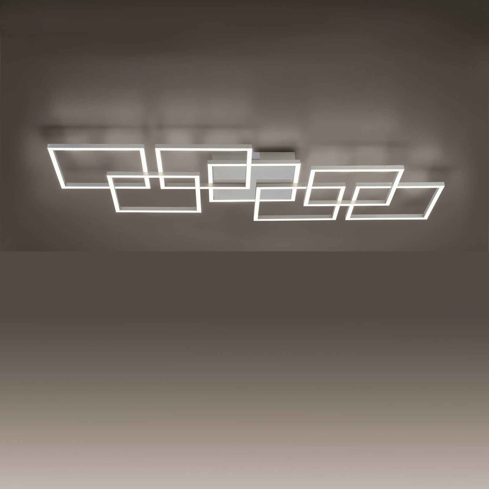 LED taklampe Q-INIGO dimbar CCT aluminium med fjernkontroll