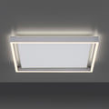LED taklampe Q-KAAN dimbar Zigbee 45x45 cm sølv CCT forfra