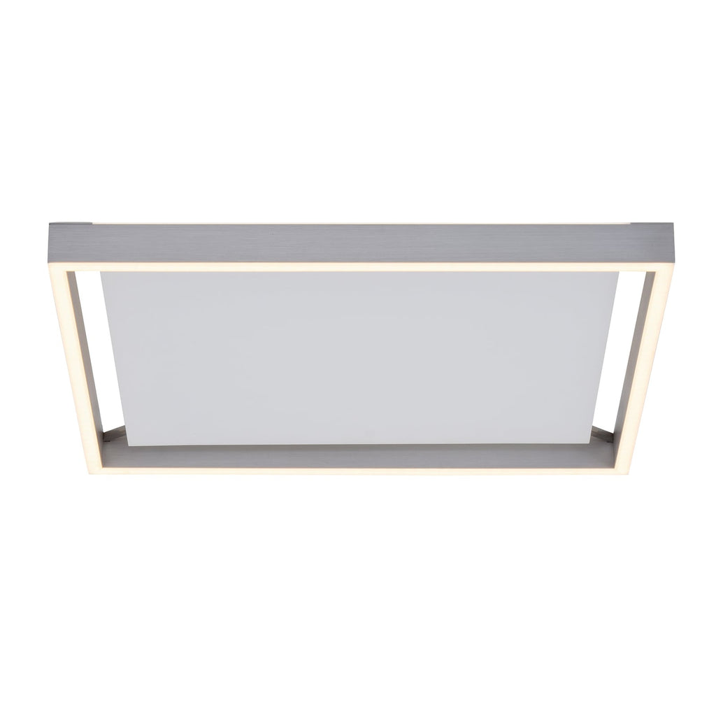 LED taklampe Q-KAAN dimbar Zigbee 45x45 cm sølv CCT smart home integrasjon