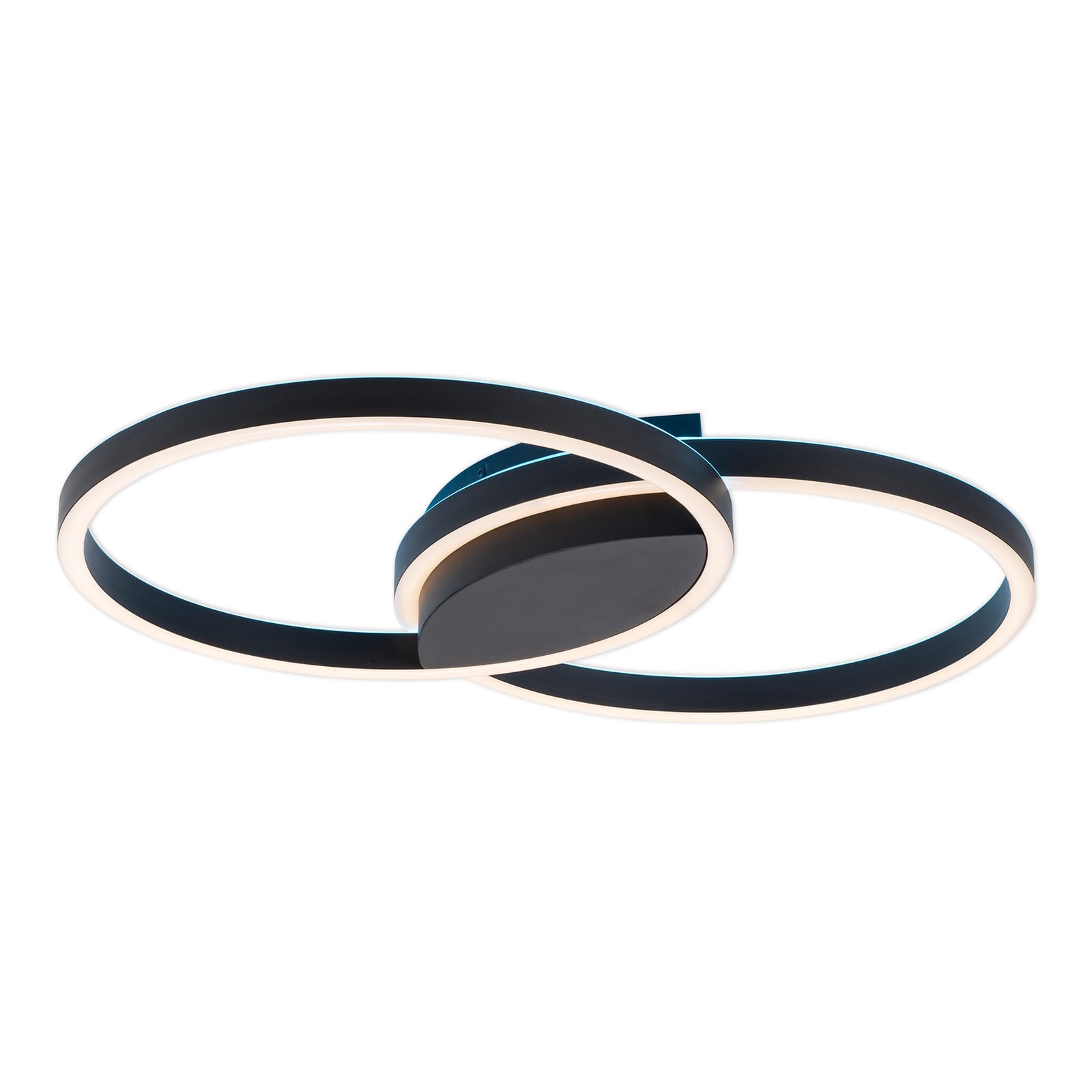 Detalj av LED taklampe Q-MARKO 2-lys rund CCT RGB dimbar Zigbee
