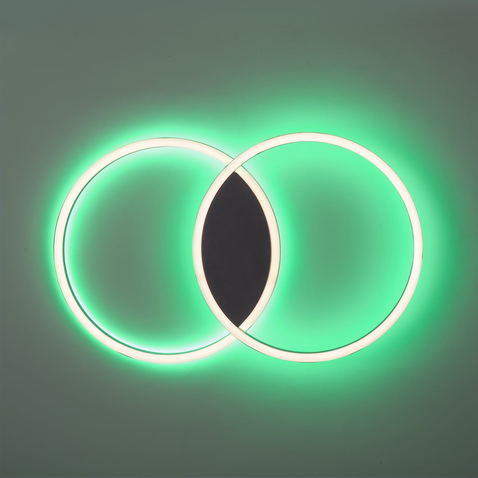 Nærbilde av LED taklampe Q-MARKO 2-lys rund CCT RGB dimbar Zigbee
