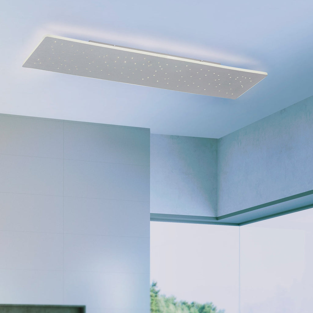 LED taklampe Q-NIGHTSKY stjernehimmel CCT 100x25 cm forfra