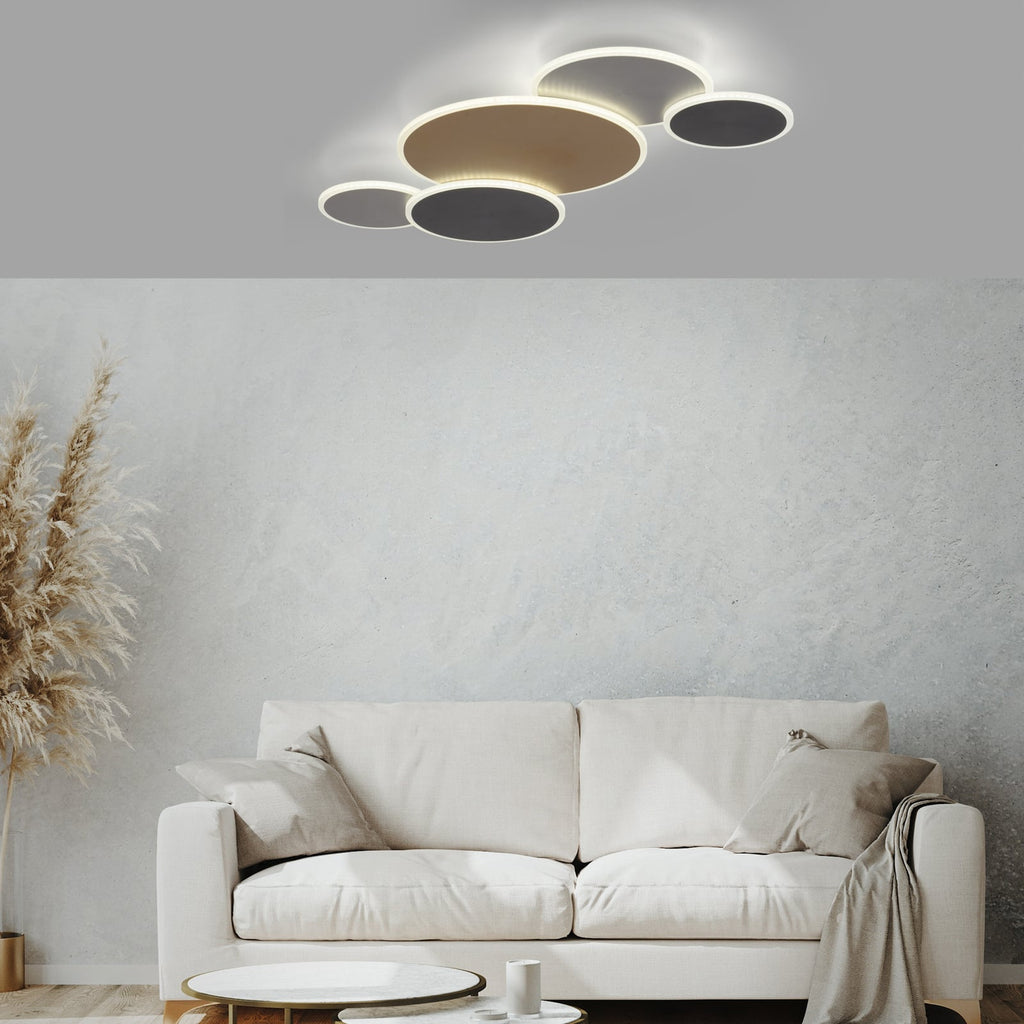 LED taklampe Q-Piato 5-lys dimbar CCT Zigbee bakside