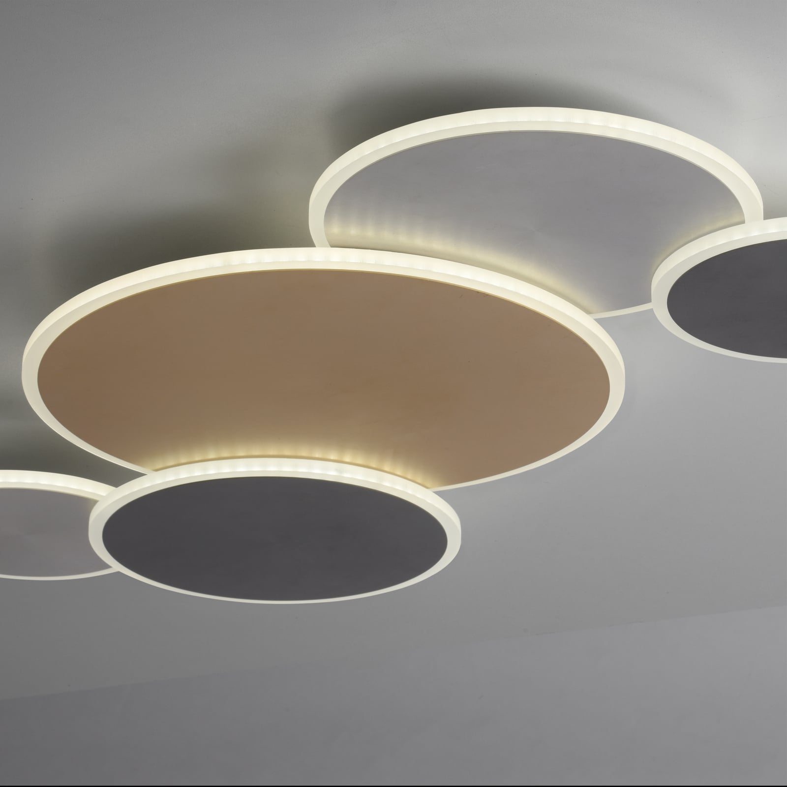 LED taklampe Q-Piato 5-lys dimbar CCT Zigbee fjernkontroll inkludert