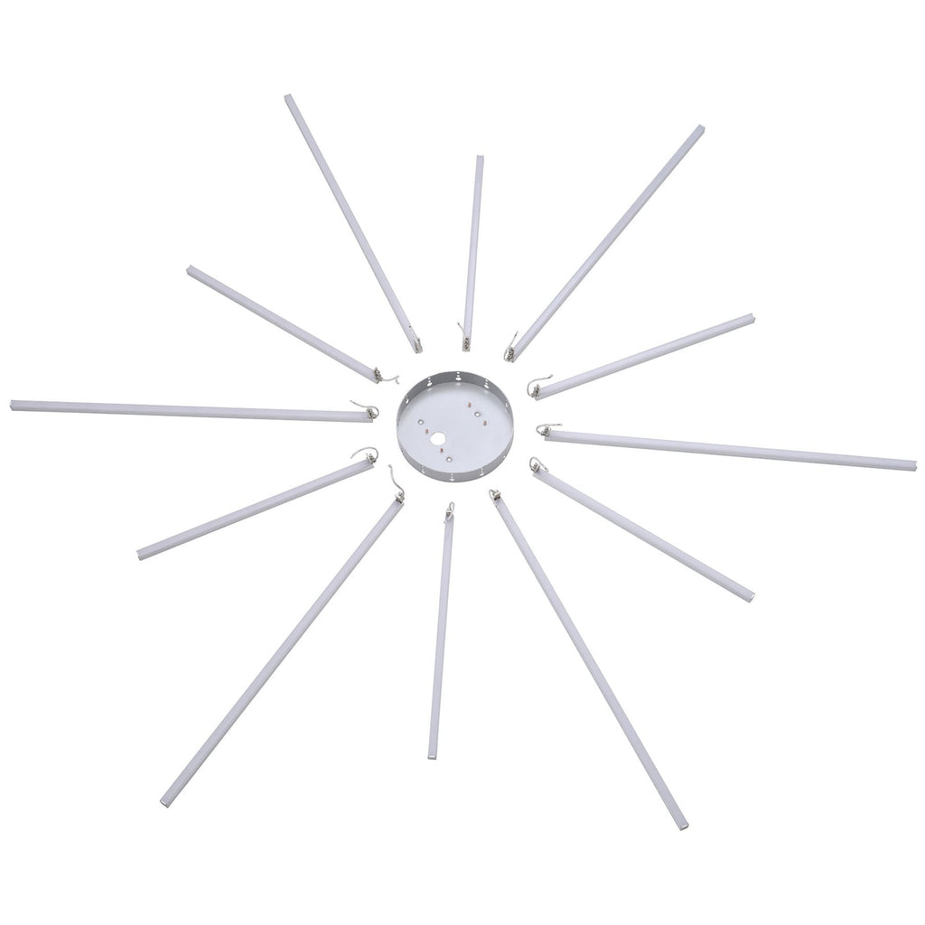 Nærbilde av LED taklampe Q-Sunshine dimbar CCT med fjernkontroll 55W