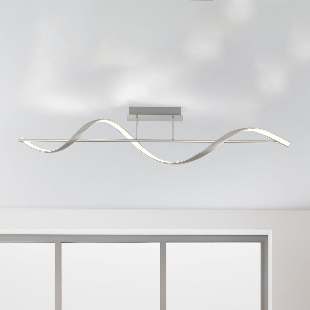 LED taklampe Q-Swing aluminium CCT dimbar forfra