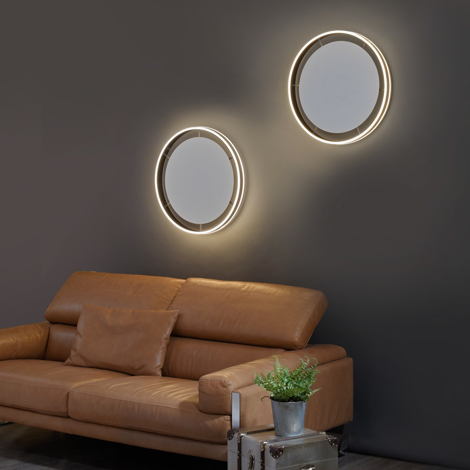 LED taklampe Q-VITO dimbar CCT Zigbee Ø79 cm appstyring