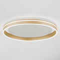 LED taklampe Q-VITO ringformet CCT Ø60 cm messing forfra