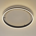 LED taklampe Q-VITO rund Ø59 cm antrasitt dimbar CCT forfra