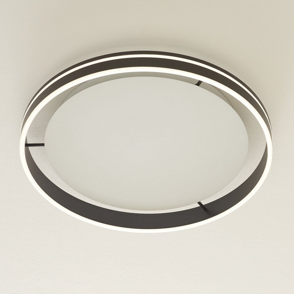 LED taklampe Q-VITO rund Ø59 cm antrasitt dimbar CCT bakside