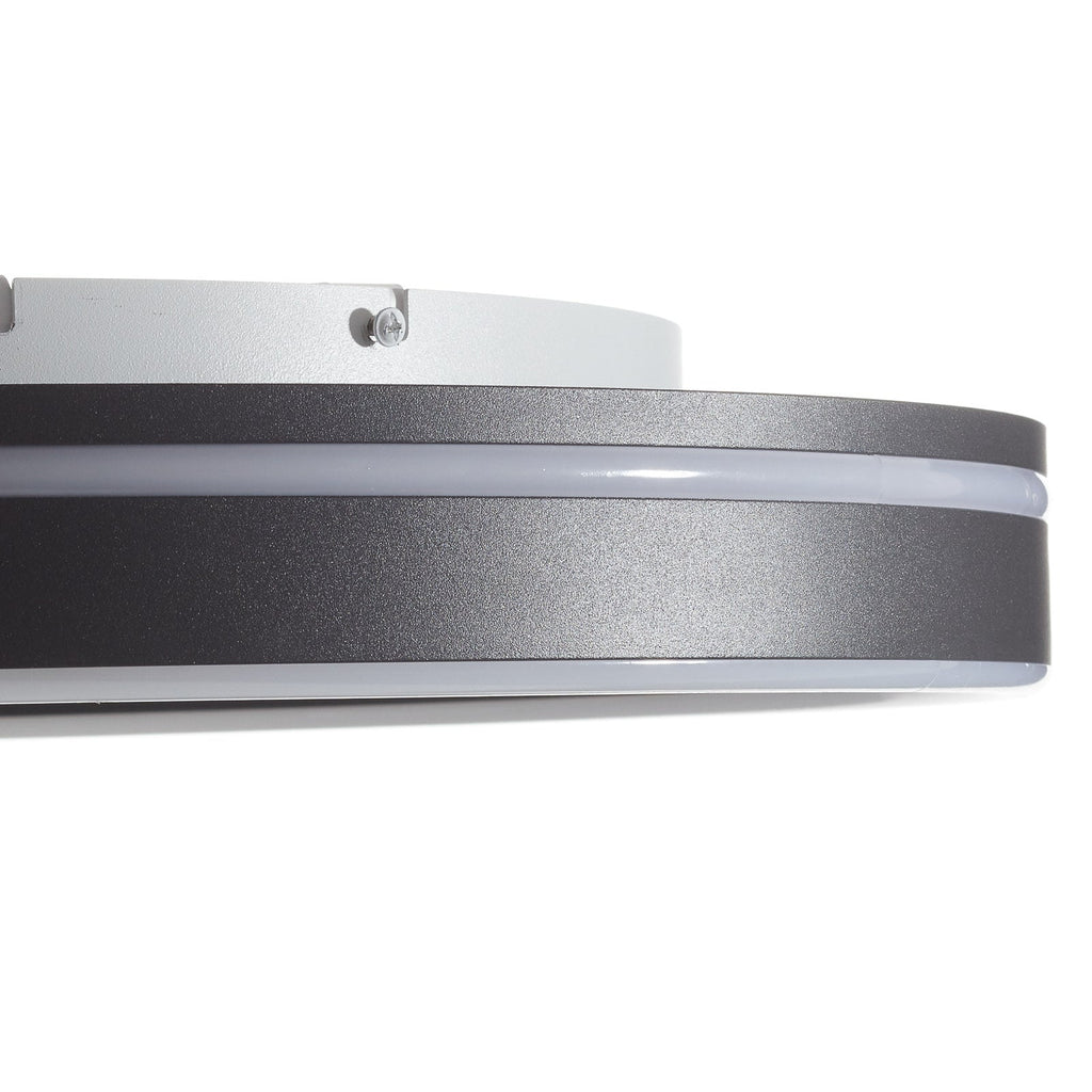 LED taklampe Q-VITO rund Ø59 cm antrasitt dimbar CCT nærbilde av metallramme