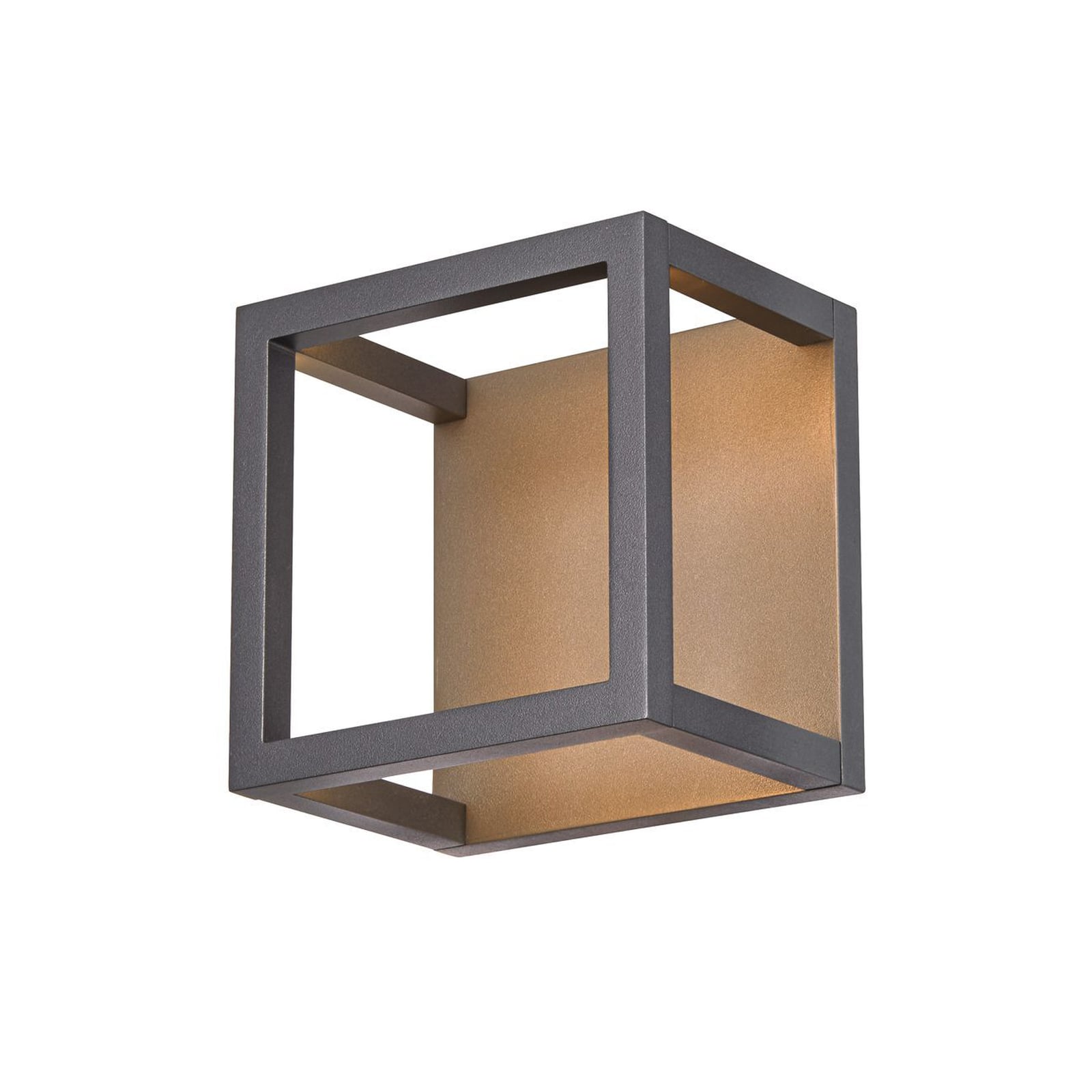 LED taklampe Quadrulo indirekte antrasitt 14 cm IP55 sideprofil