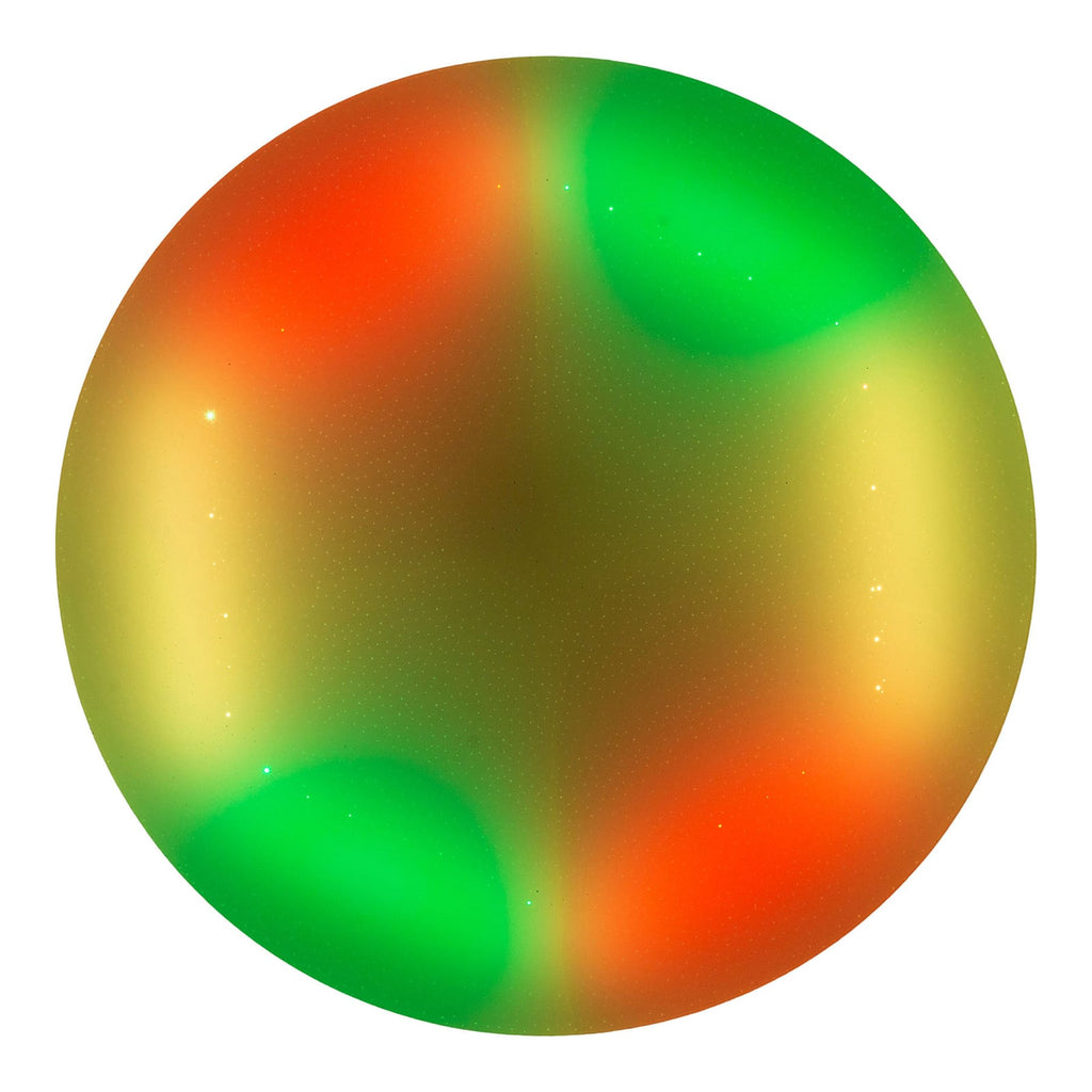 Nærbilde av LED taklampe Rainbow dimbar RGBW Ø60 cm fjernkontroll - Näve