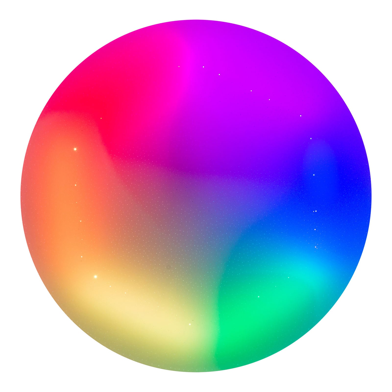 LED taklampe Rainbow dimbar RGBW Ø60 cm fjernkontroll - Näve med fjernkontroll