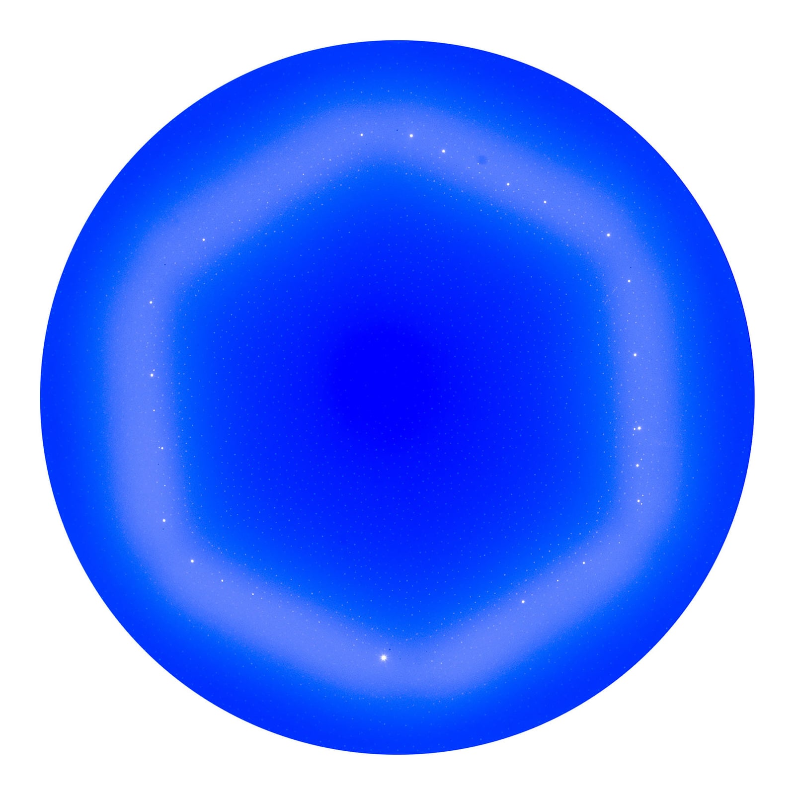 LED taklampe Rainbow dimbar RGBW Ø60 cm fjernkontroll - Näve fra siden