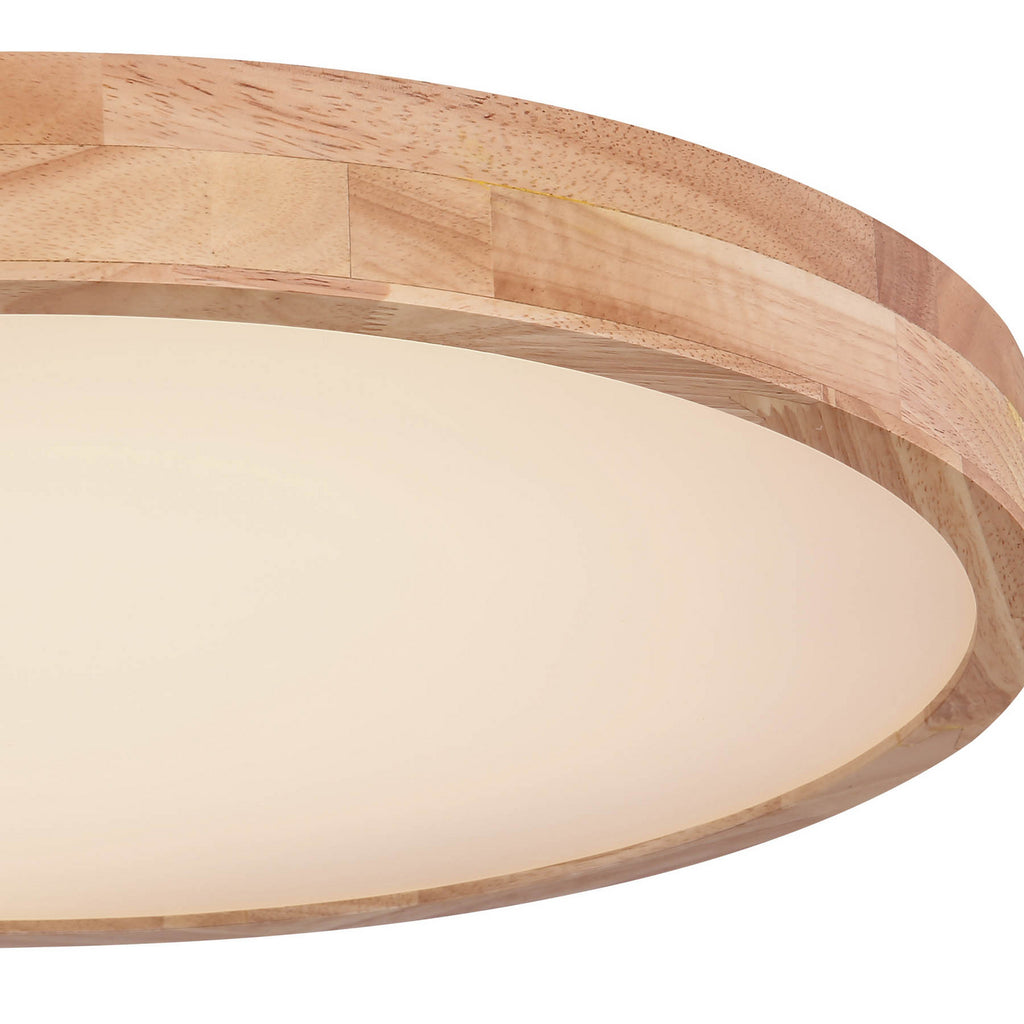 LED taklampe Rainer trefarget metall Ø60 cm lysmodus