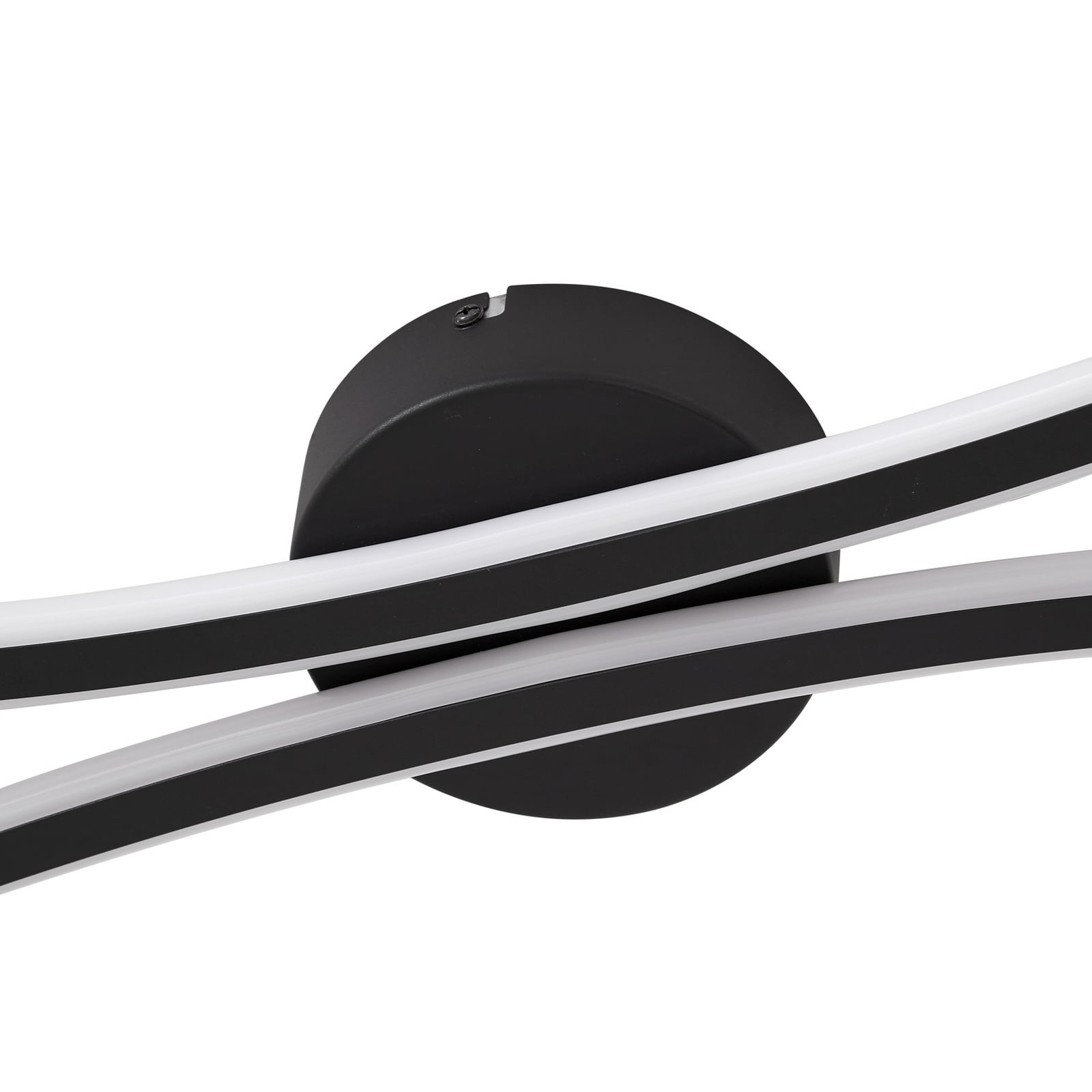 LED taklampe Ravion svart aluminium 90 cm varmhvit sideprofil