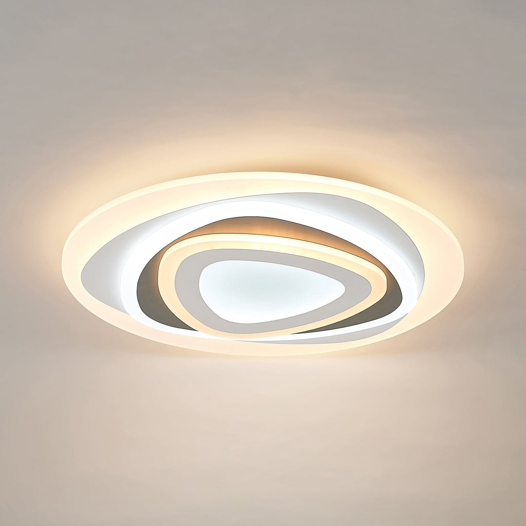 LED taklampe Rebeka CCT dimbar med fjernkontroll forfra