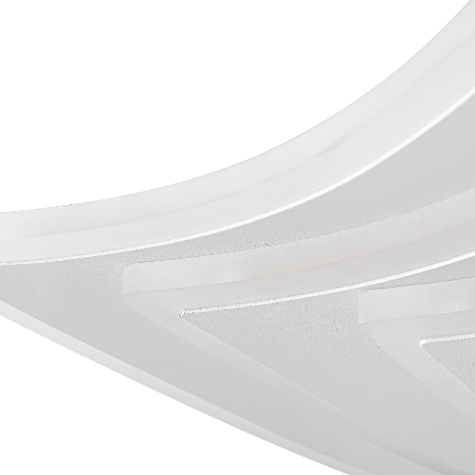 LED taklampe Rebeka dimbar CCT 47x47 cm hvit lysdetalj