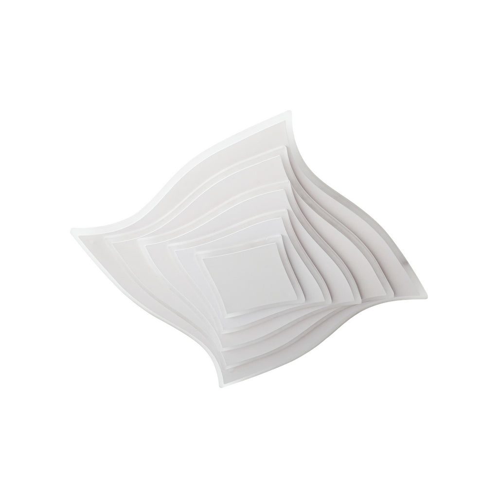 Montert LED taklampe Rebeka dimbar CCT 47x47 cm hvit i rom