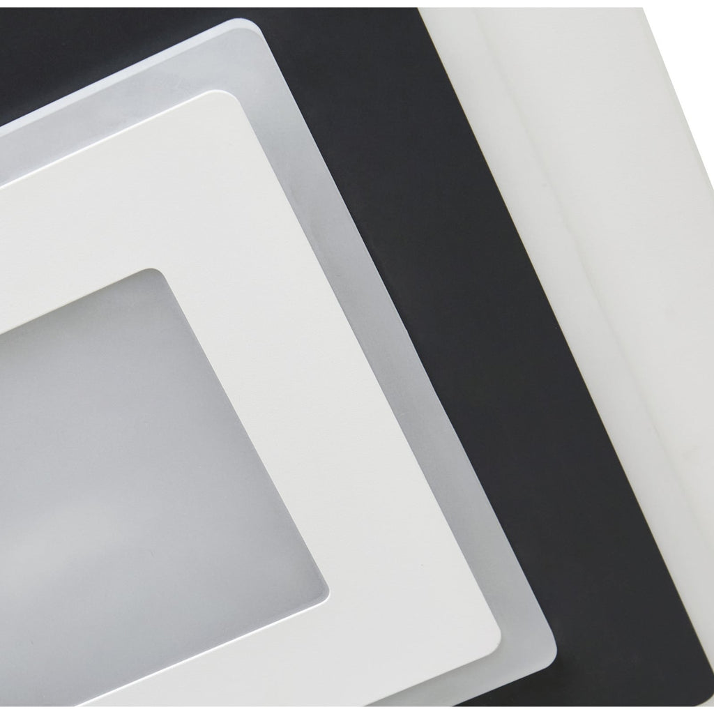 LED taklampe Rebeka dimbar CCT 50x50 cm hvit/svart lysdetalj