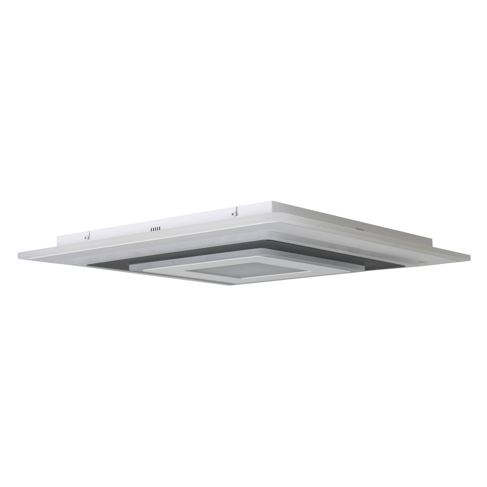 LED taklampe Rebeka dimbar CCT 50x50 cm hvit/svart sideprofil