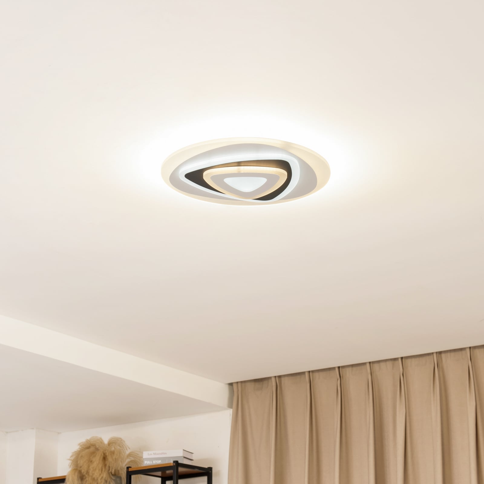 LED taklampe Rebeka dimbar CCT fjernkontroll Ø70 cm bakside