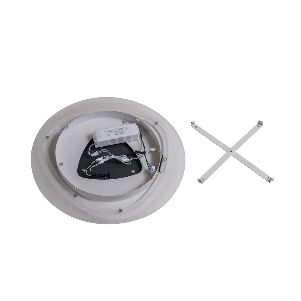 LED taklampe Rebeka dimbar CCT fjernkontroll Ø70 cm monteringsdetalj