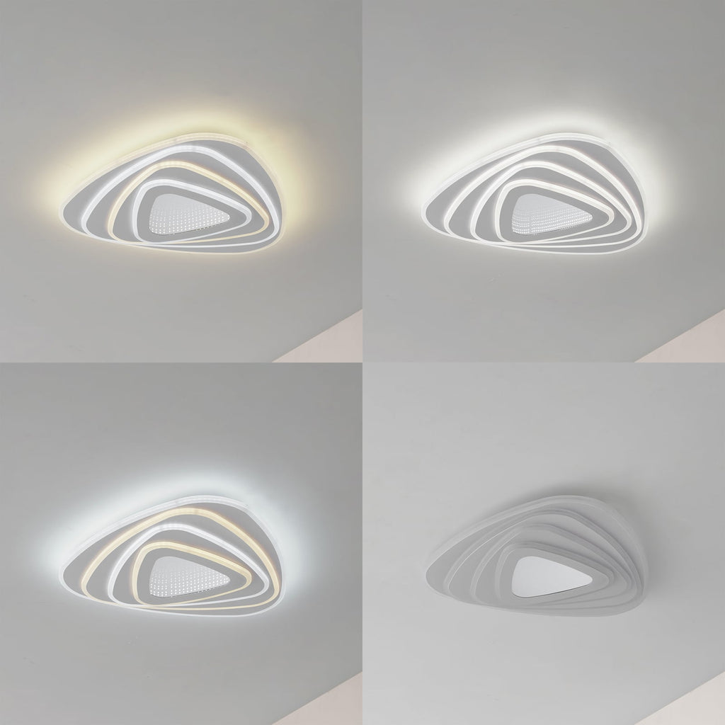 LED taklampe Rebeka dimbar CCT fjernkontroll hvit detalj