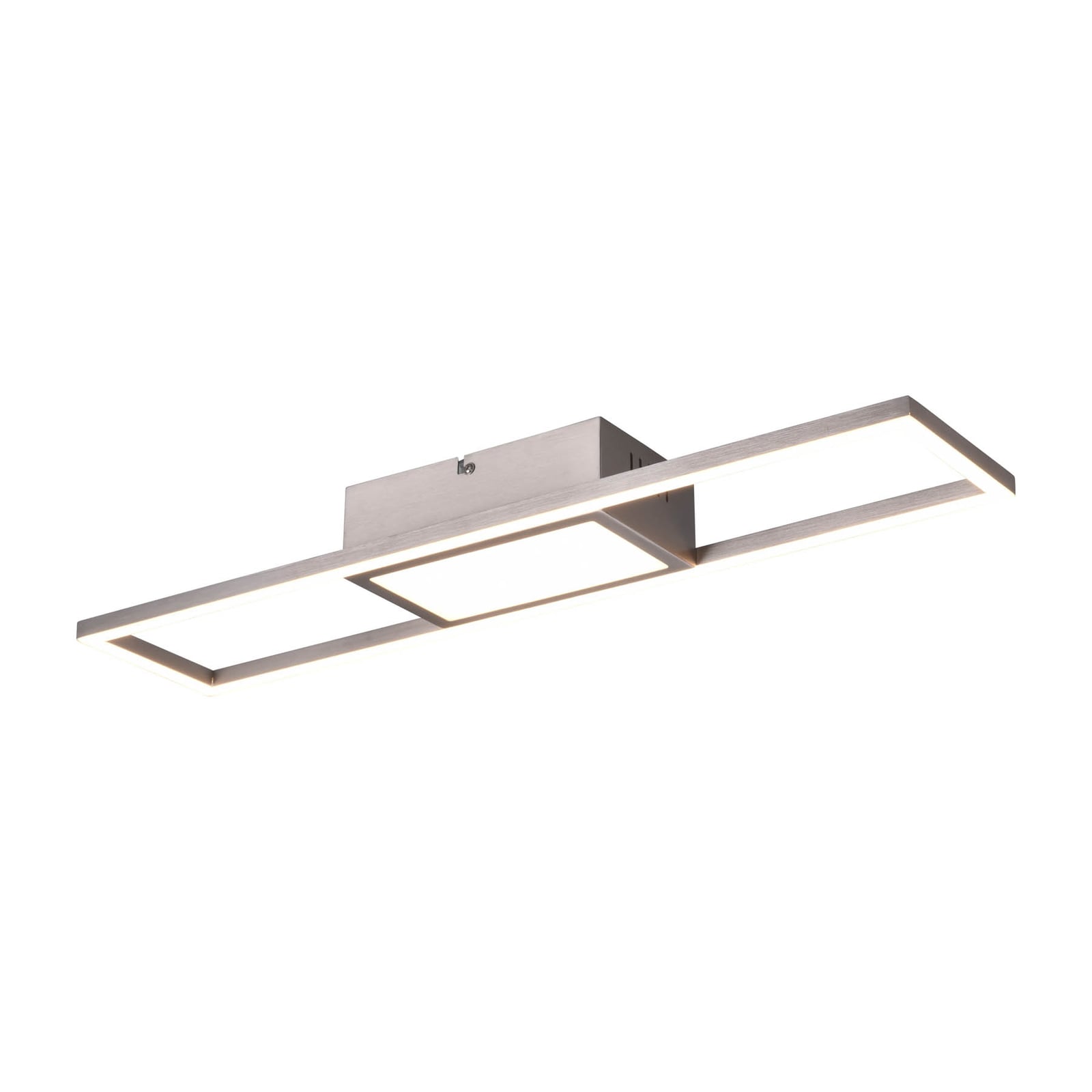 LED taklampe Rigido dimbar CCT matt nikkel 60 cm bakside