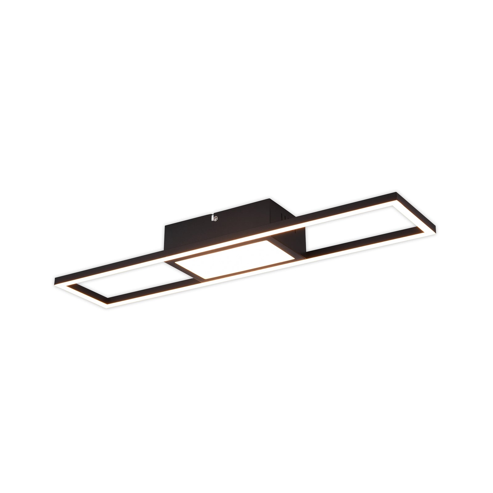 Detalj av LED taklampe Rigido svart CCT dimbar med fjernkontroll