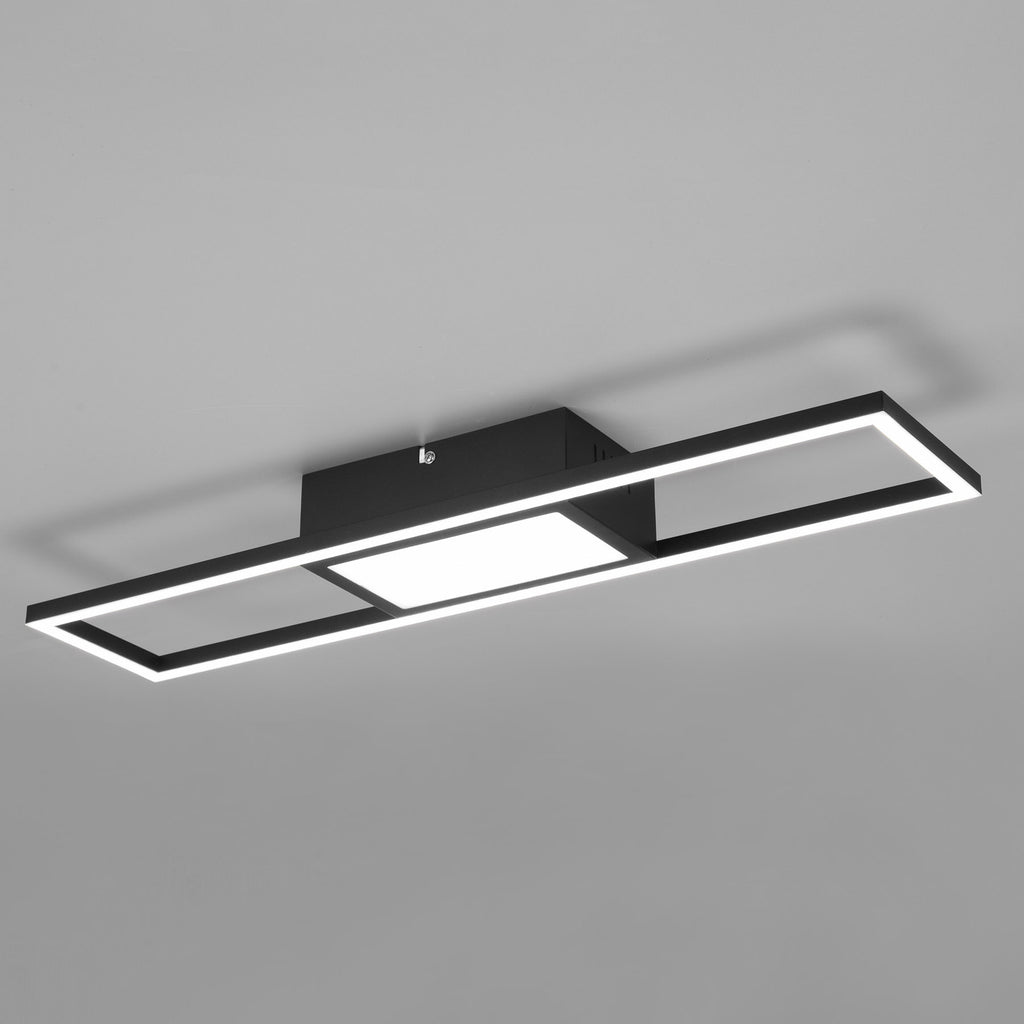 LED taklampe Rigido svart CCT dimbar med fjernkontroll monteringsdetalj