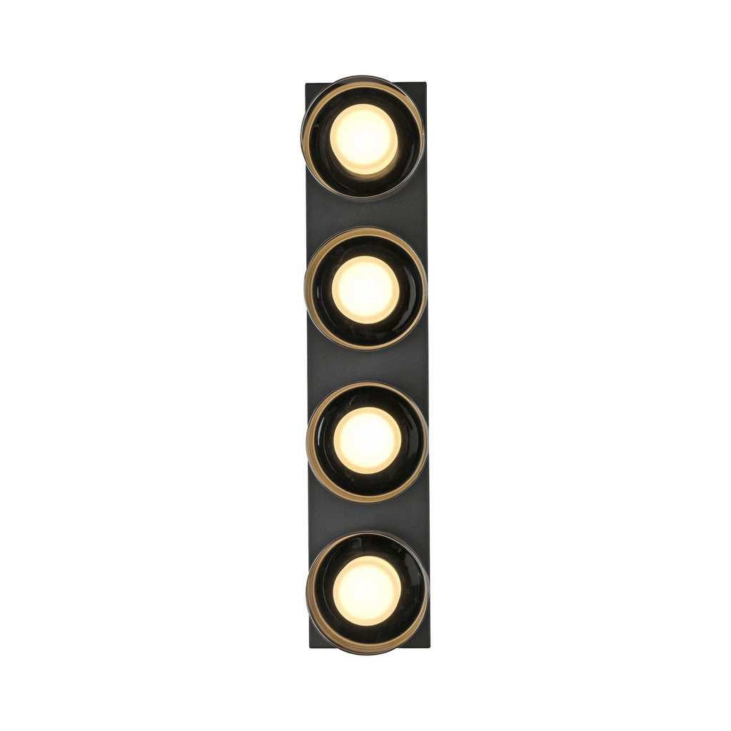 LED taklampe Rika 4-lys røykglass dimbar 70 cm sideprofil