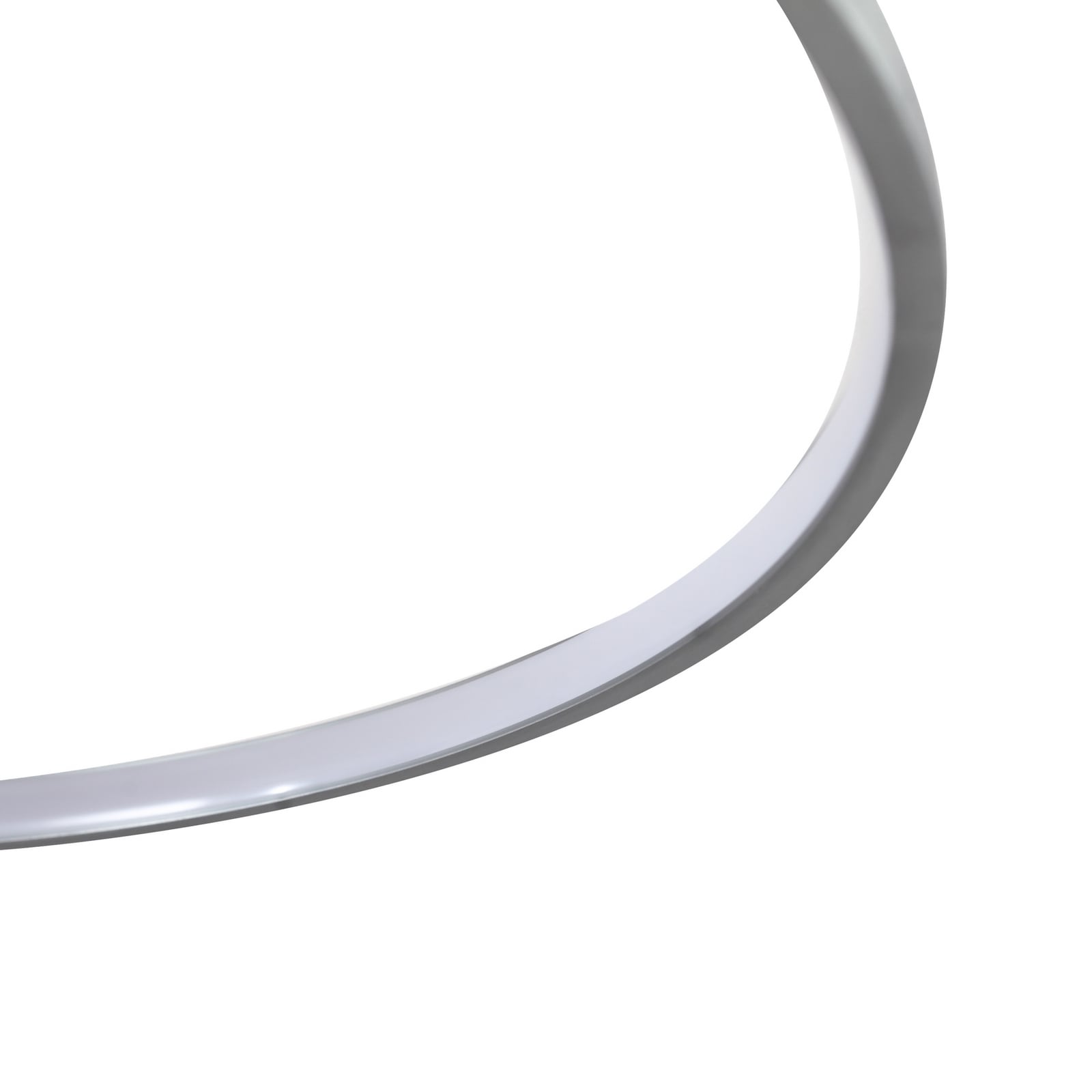 LED taklampe Riley dimbar aluminium Ø80 cm nærbilde av LED-strips