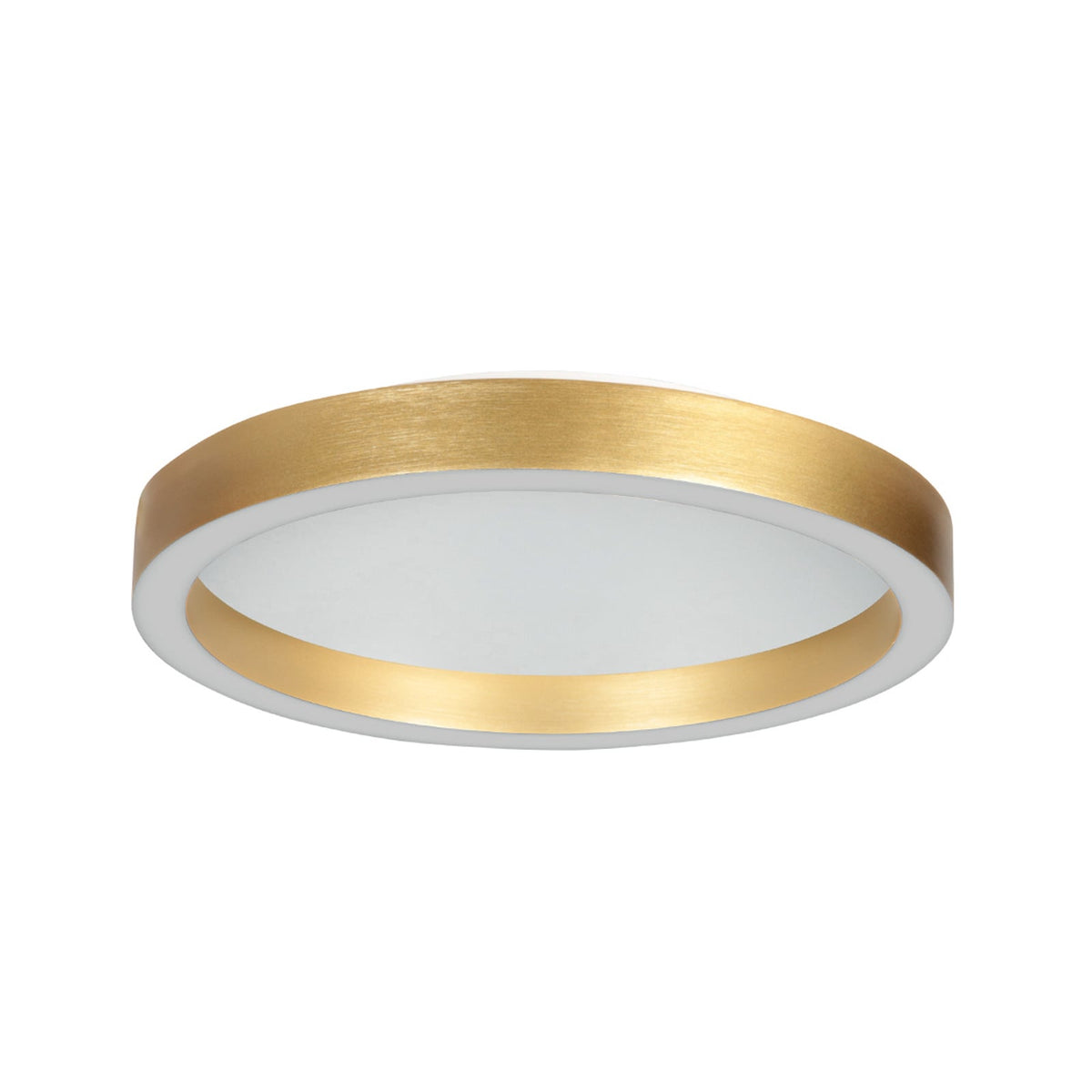 LED taklampe Ringlux dimbar gull Ø30 cm 25W varmhvit bakside