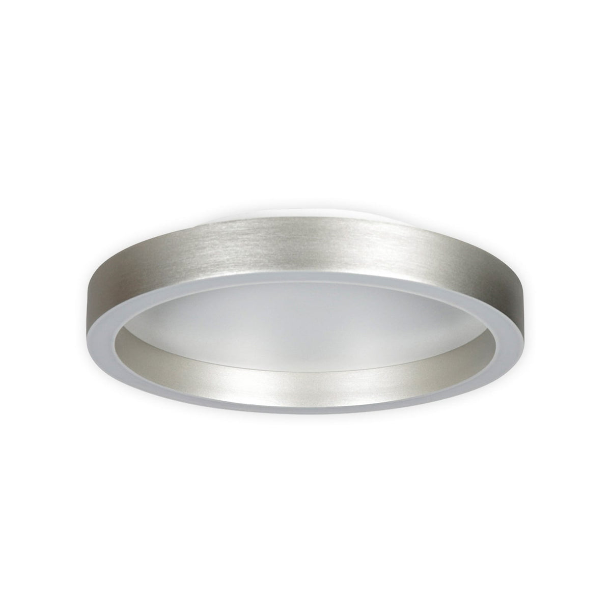 LED taklampe Ringlux dimbar stålgrå Ø30 cm 25W varmhvit bakside