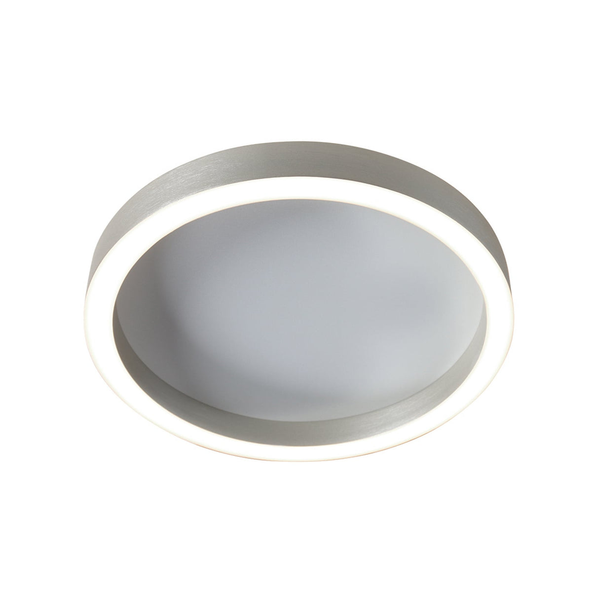 Nærbilde av LED taklampe Ringlux dimbar stålgrå Ø30 cm 25W varmhvit