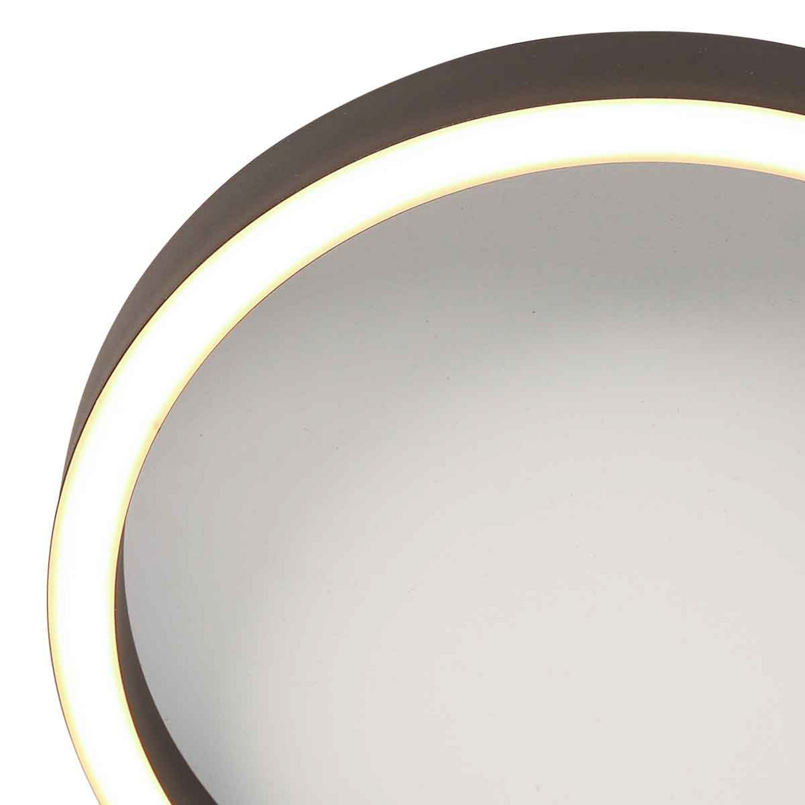 LED taklampe Ringlux dimbar svart Ø30 cm 25W i moderne interiør