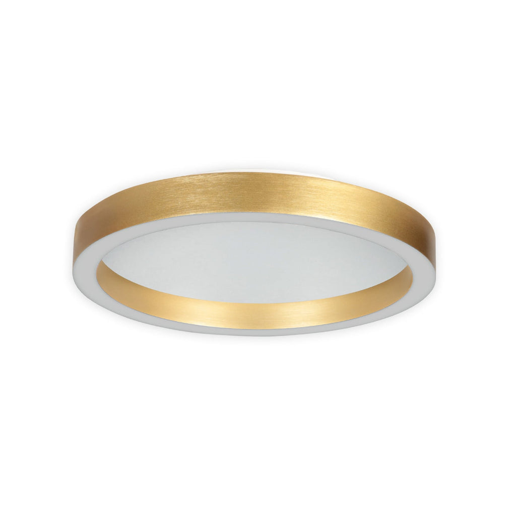 LED taklampe Ringlux gullfarget dimbar Ø40 cm bakside