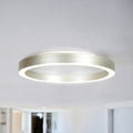 LED taklampe Ringlux dimbar stålgrå Ø40 cm forfra