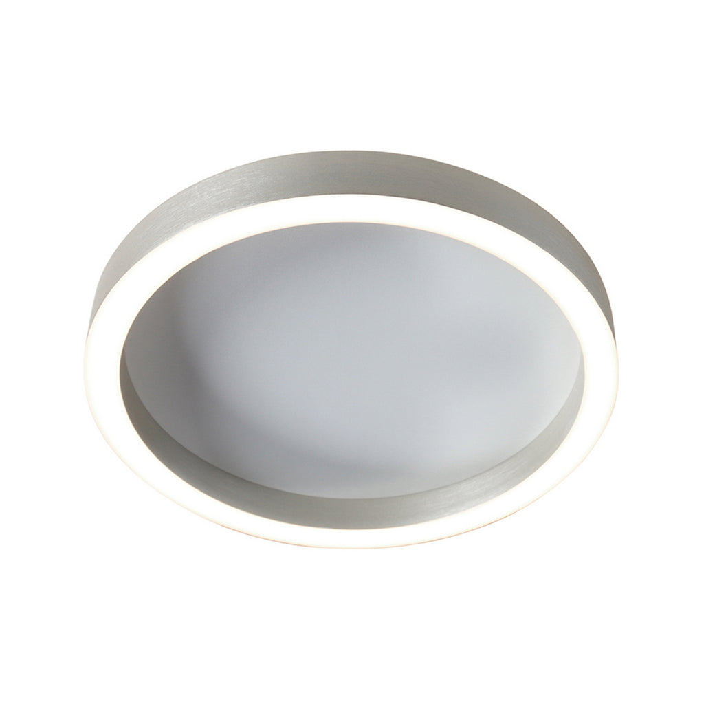 LED taklampe Ringlux dimbar stålgrå Ø40 cm nærbilde