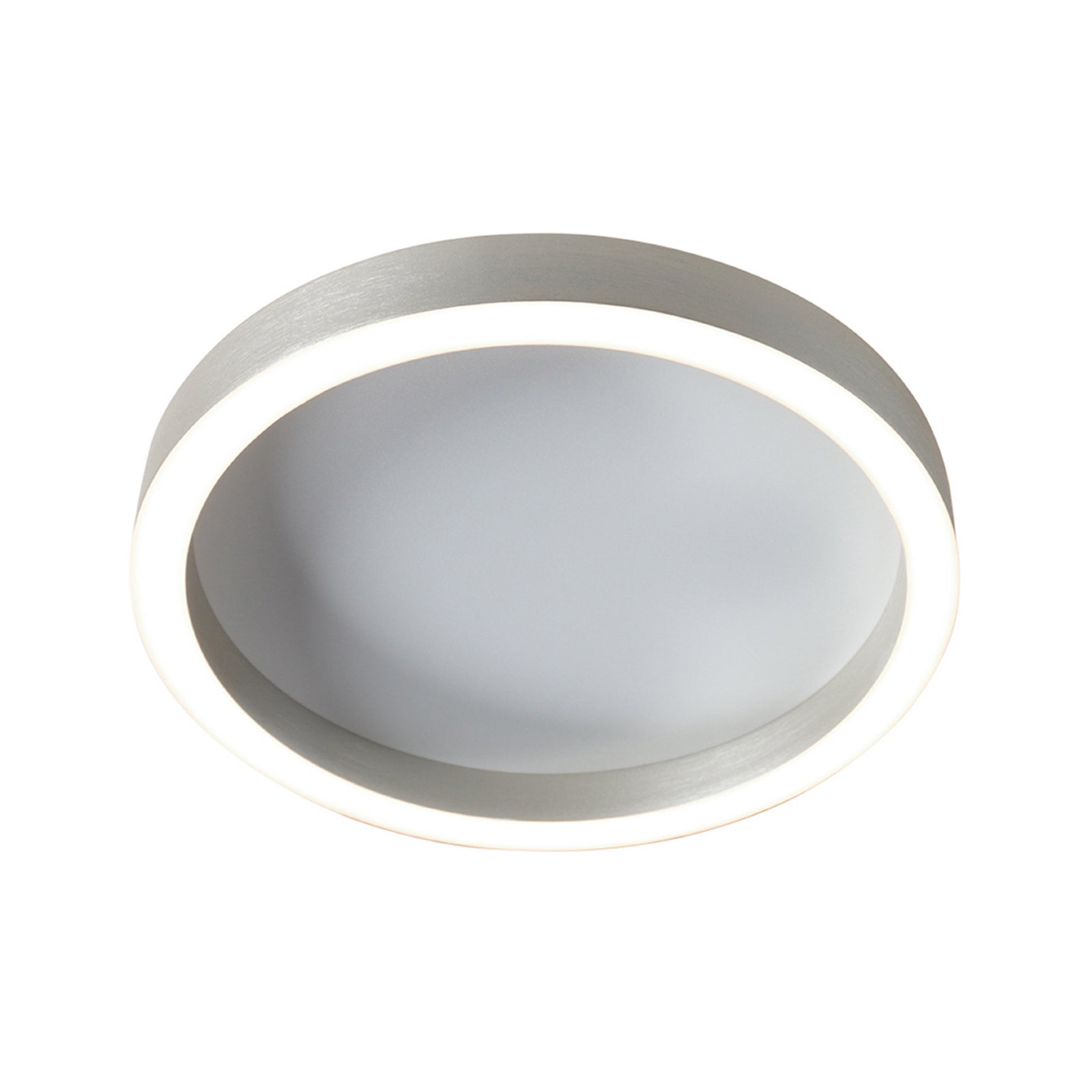LED taklampe Ringlux dimbar stålgrå Ø40 cm nærbilde