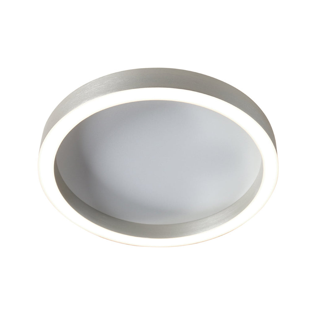 LED taklampe Ringlux dimbar stålgrå Ø40 cm nærbilde