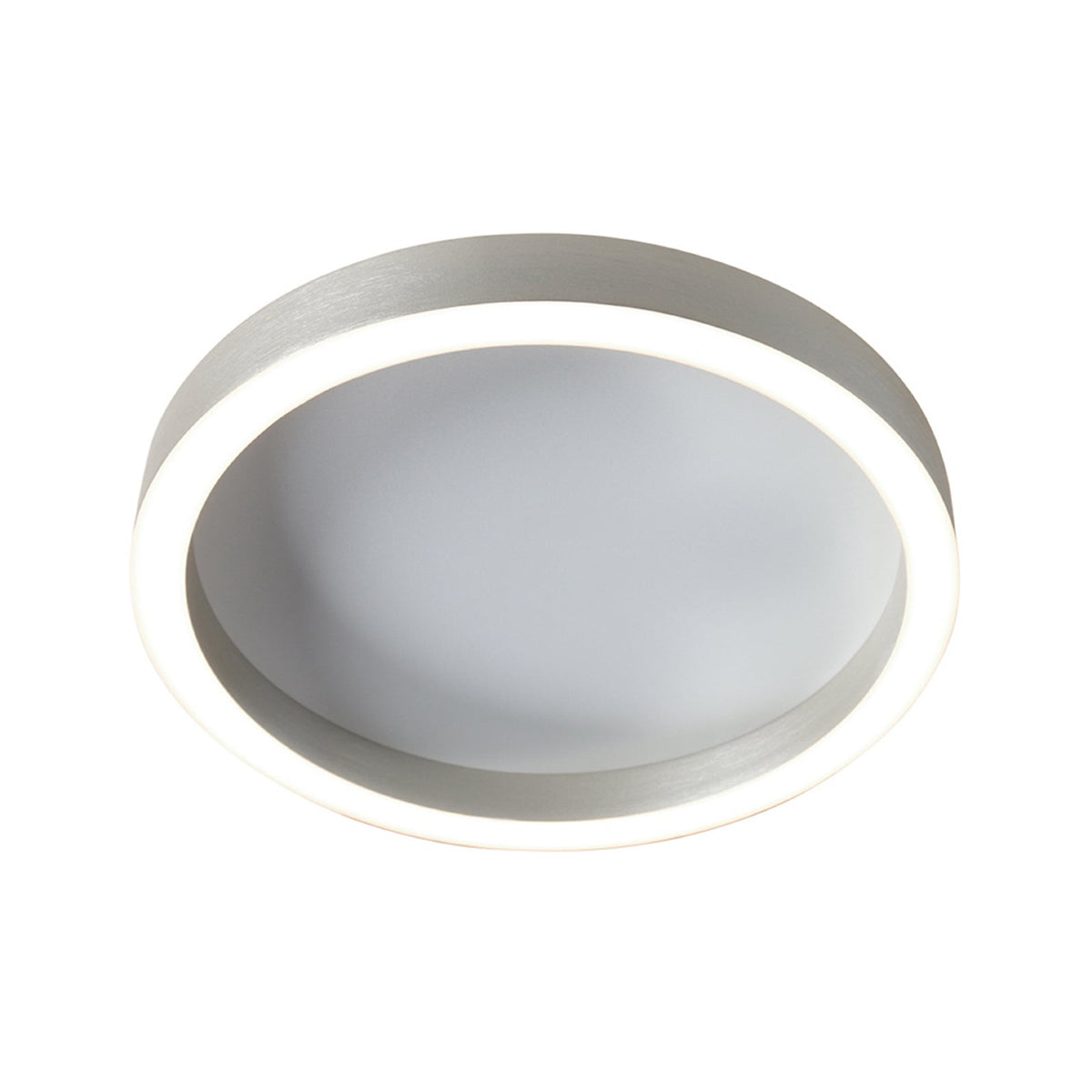 LED taklampe Ringlux dimbar stålgrå Ø40 cm nærbilde