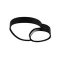 LED taklampe Rise svart CCT dimbar med fjernkontroll forfra