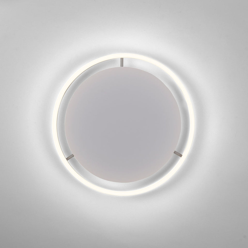LED taklampe Ritus dimbar aluminium Ø39,3 cm montert i rom